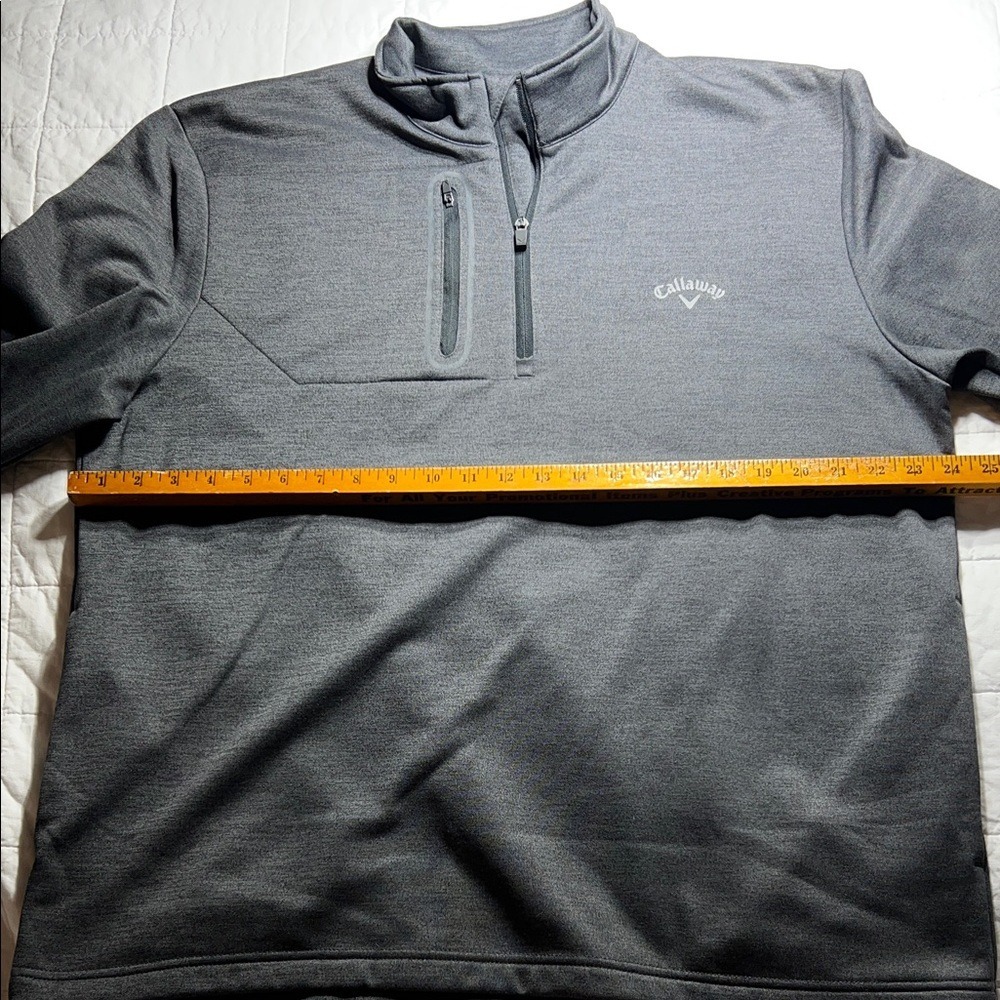 Callaway Mens Gray 1/4 Zip Pullover Golf Sweatshirt XL‎